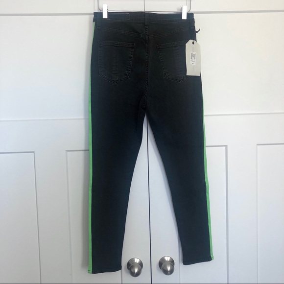 ❌SOLD❌Rag & Bone Mazie Neon Striped Skinny Jeans - Picture 4 of 8